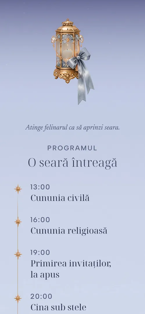 Invitația Clar de Lună — program