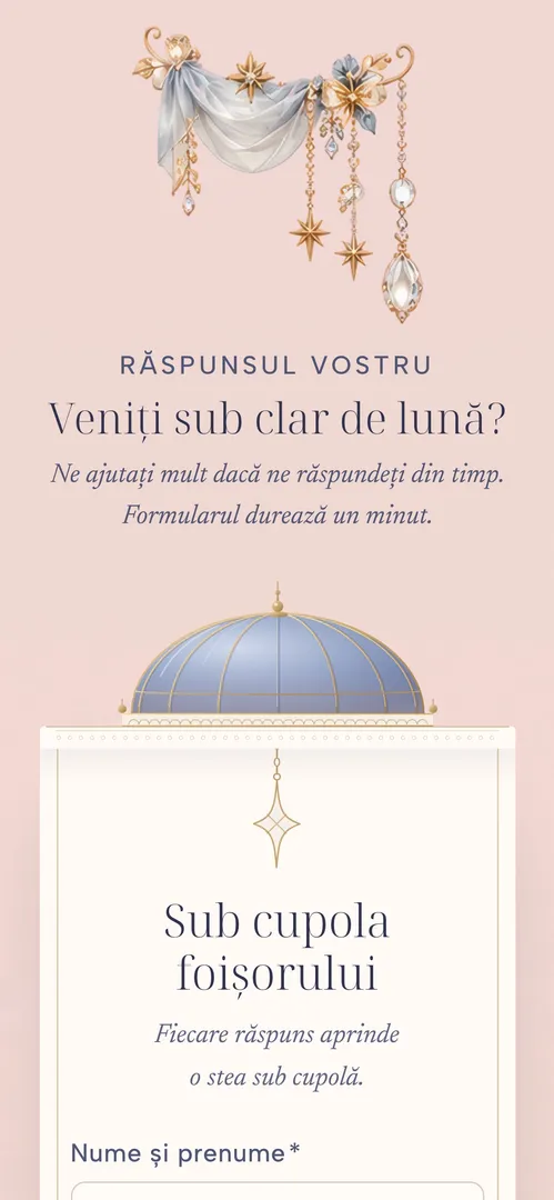 Invitația Clar de Lună — rsvp