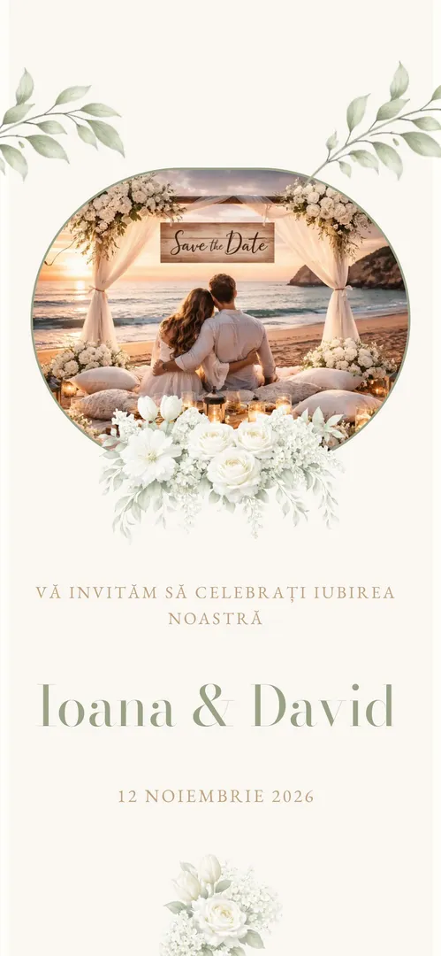 Invitație de nuntă online „Endless Love”