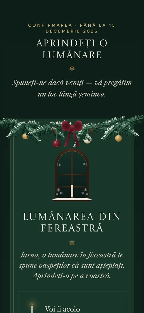 Invitația Nuntă de iarnă — rsvp