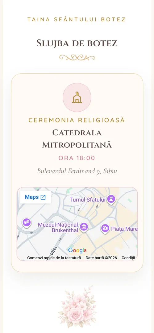 Invitația Regatul Prințesei — harta