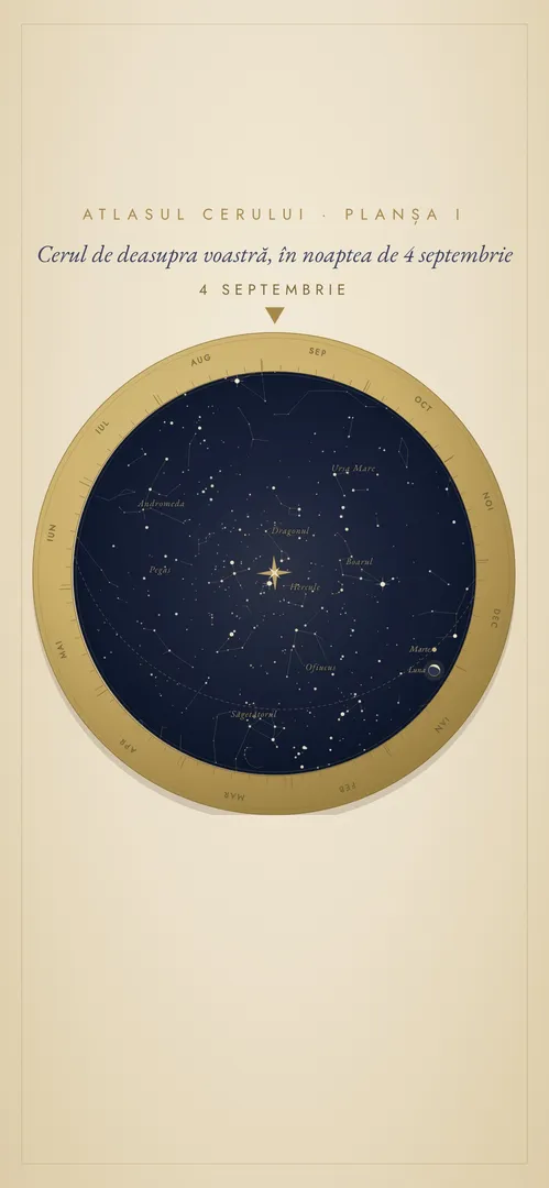 Invitația Atlasul Cerului — harta