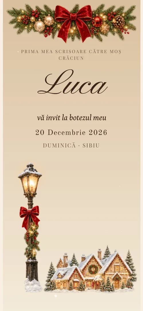 Invitație de botez online „Botez de poveste”