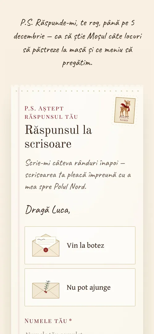 Invitația Botez de poveste — rsvp
