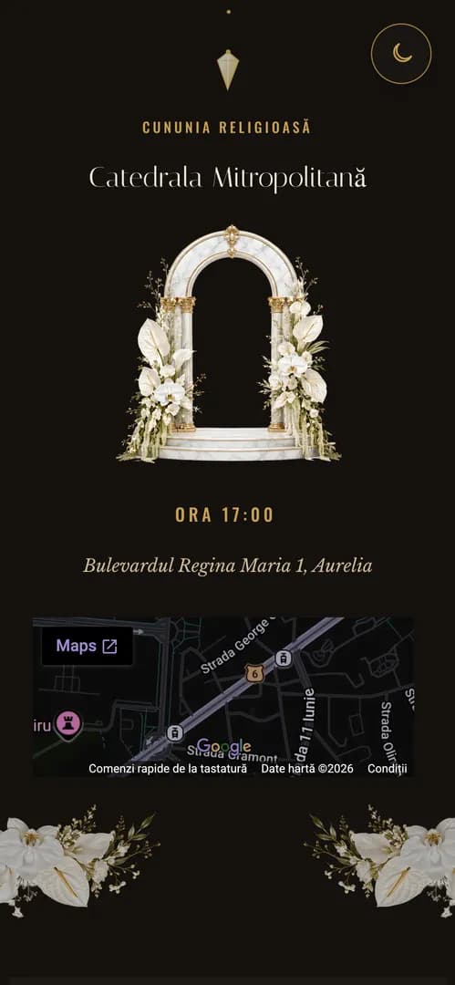 Invitația Candelabru — harta