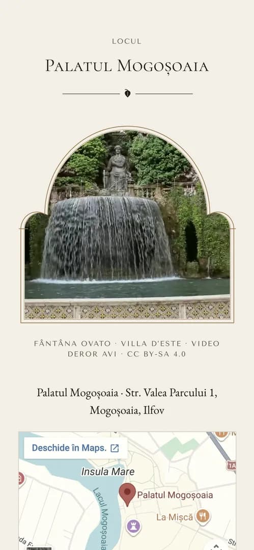 Invitația Corespondență de la Palat — harta