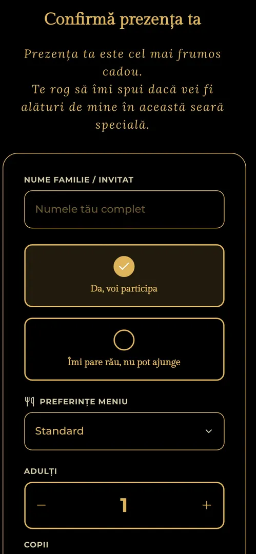 Invitația Deluxe Blue — rsvp