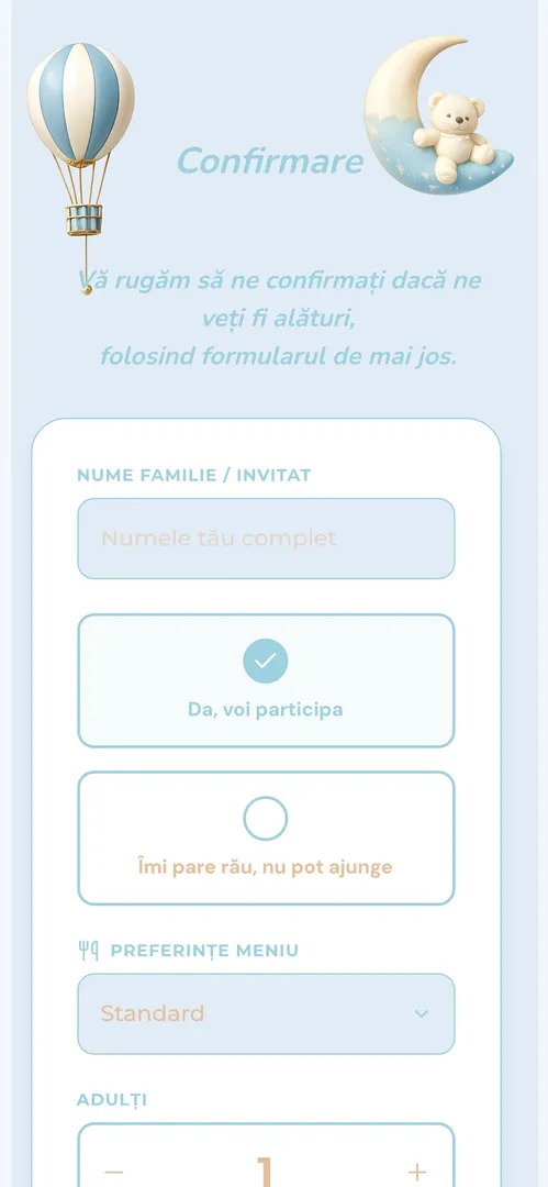 Invitația Dreamland — rsvp