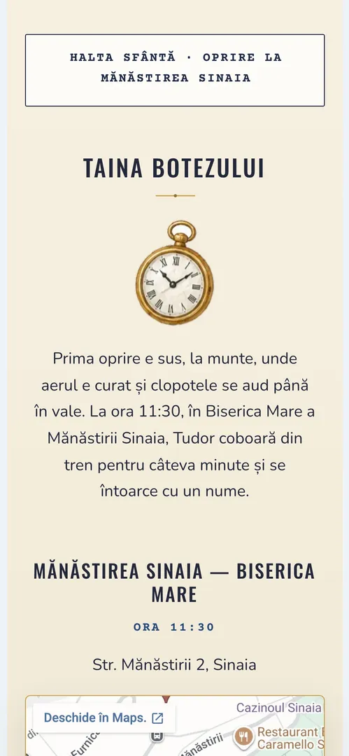 Invitația Expresul Nr. 1 — harta