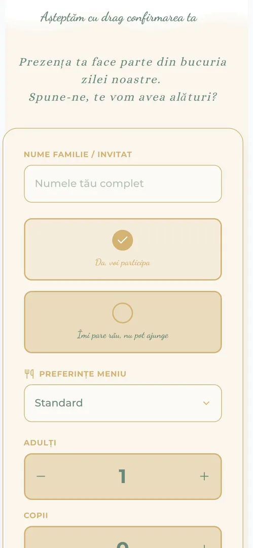 Invitația Garden Elegance — rsvp
