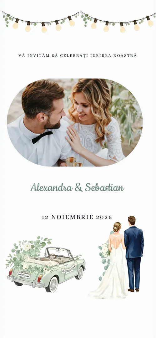 Invitație de nuntă online „Minimal”