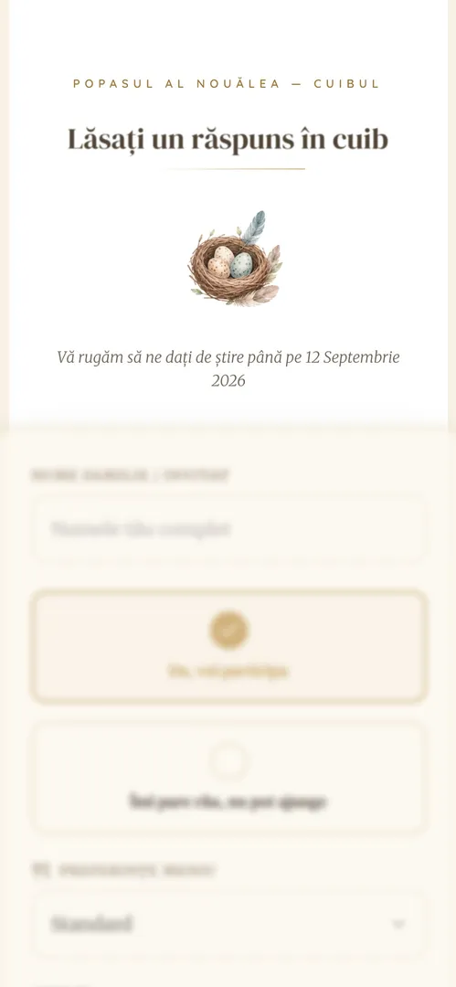 Invitația Pădurea Fermecată — rsvp