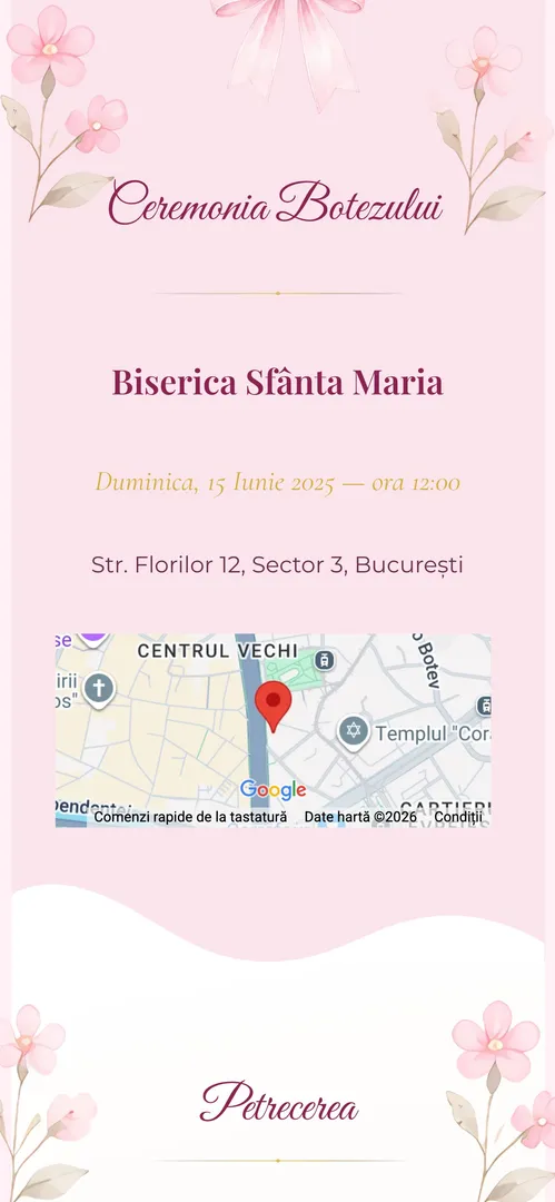 Invitația Pink Castle — harta