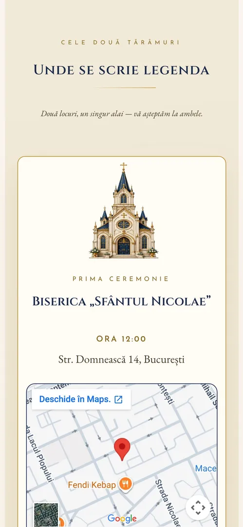 Invitația Regatul din Nori — harta