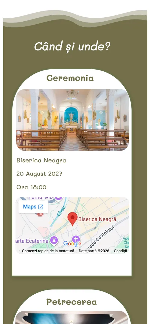Invitația Safari — harta