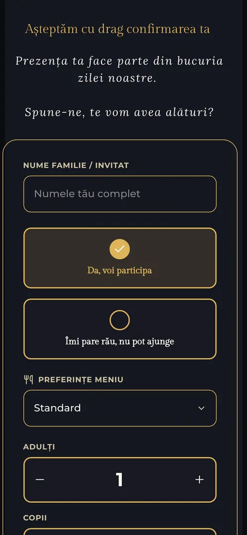 Invitația The Golden Era — rsvp