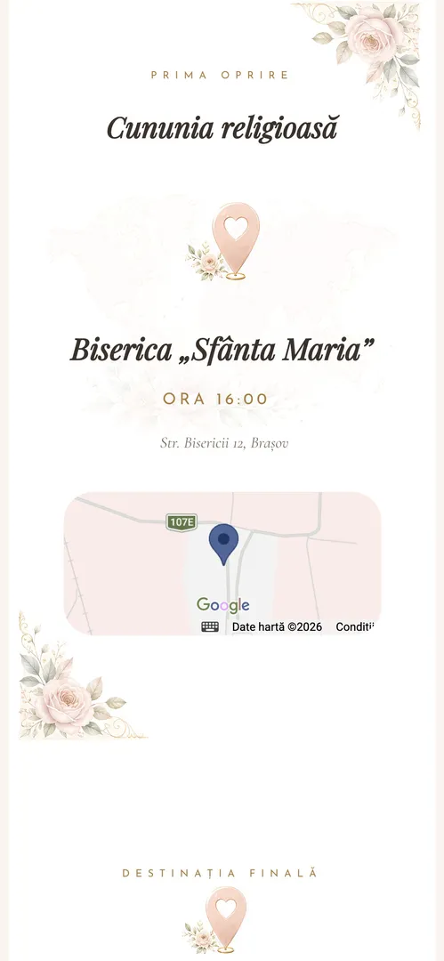 Invitația Voyage — harta