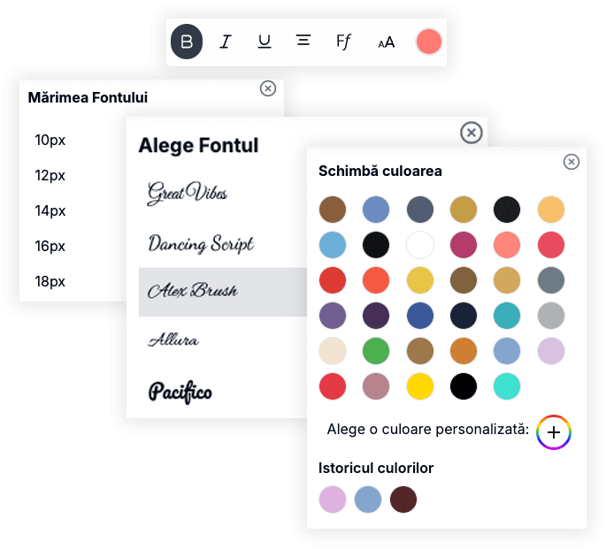 Personalizează fiecare detaliu