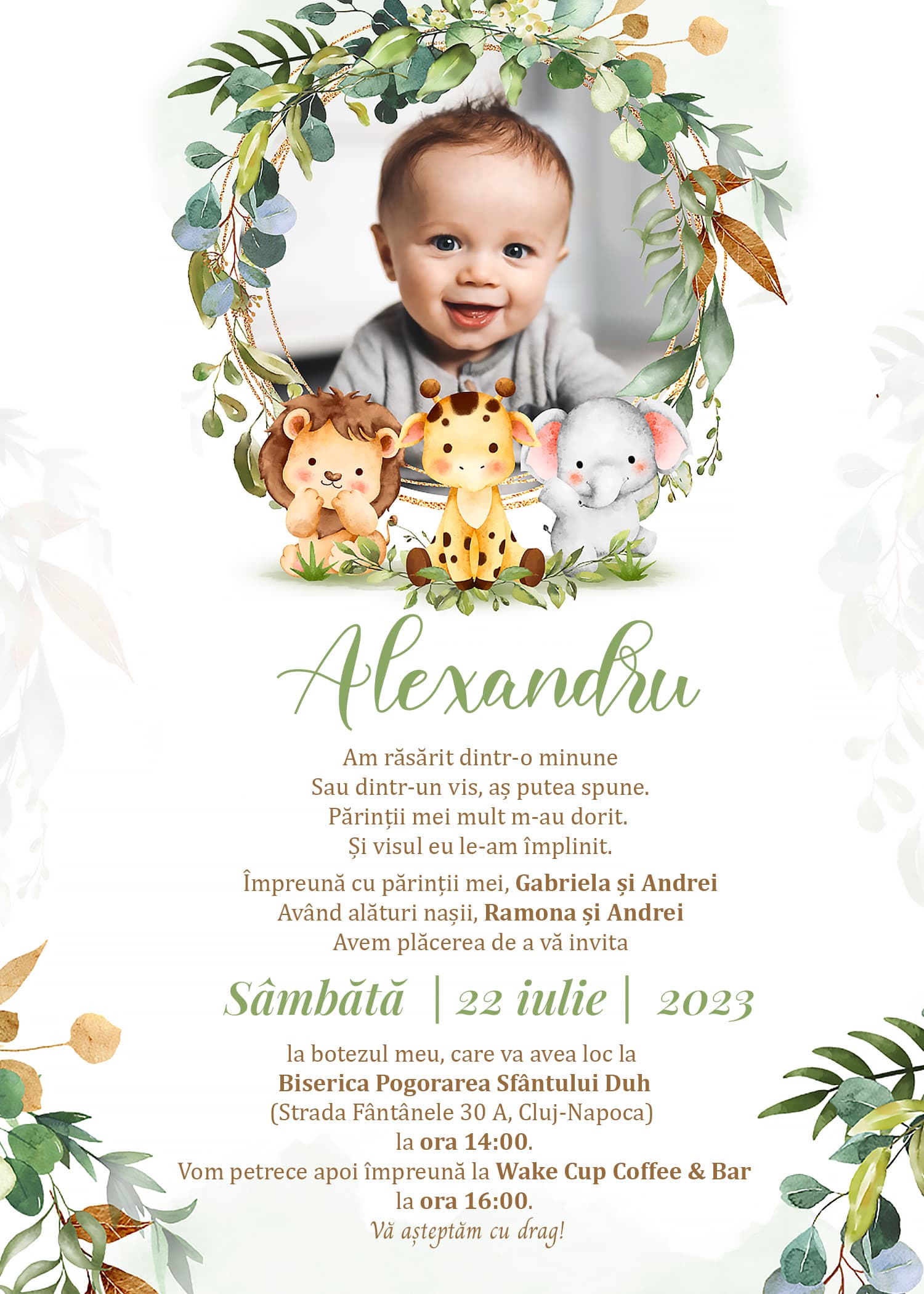 Little Friends 1 1 - Invitație Digitală botez